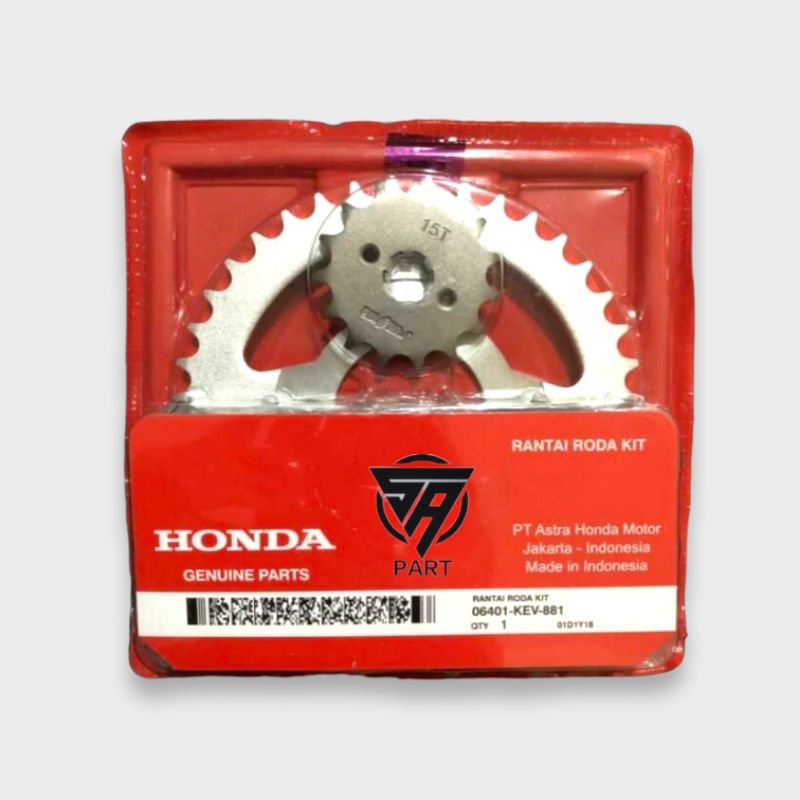 Gear Set Gir Kit Paket Rantai Roda Honda Supra X Lama Fit Old KEV