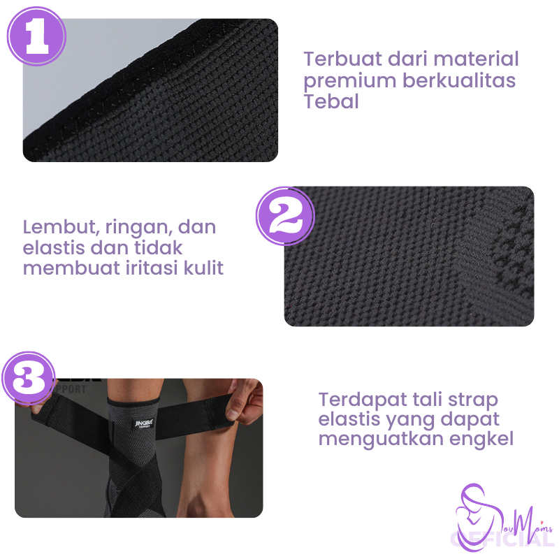 Deker Pelindung Engkel Ankle Support Untuk Kaki Cidera Tumit Anti Lecet Dekker Angkle Support Fitness Perlengkapan Gym Ankle Lp Support Brace Protection Olahraga Sport Sepak Bola Futsal Basket Pria Wanita Premium 2023