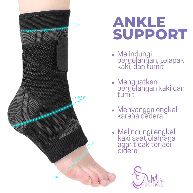 Deker Pelindung Engkel Ankle Support Untuk Kaki Cidera Tumit Anti Lecet Dekker Angkle Support Fitness Perlengkapan Gym Ankle Lp Support Brace Protection Olahraga Sport Sepak Bola Futsal Basket Pria Wanita Premium 2023