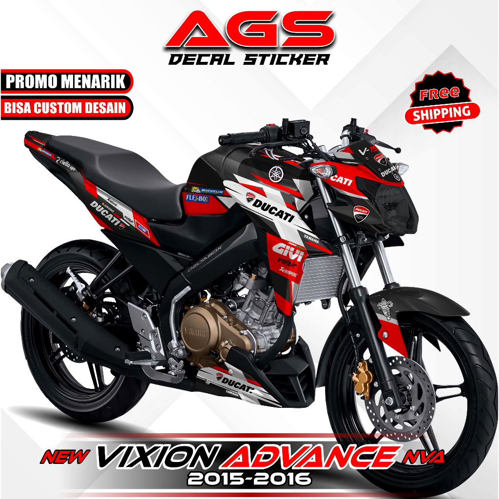 Decal New Vixion Advance Fullbody / Stiker Variasi Vixion NVA Fullbody Tahun 2015 2016