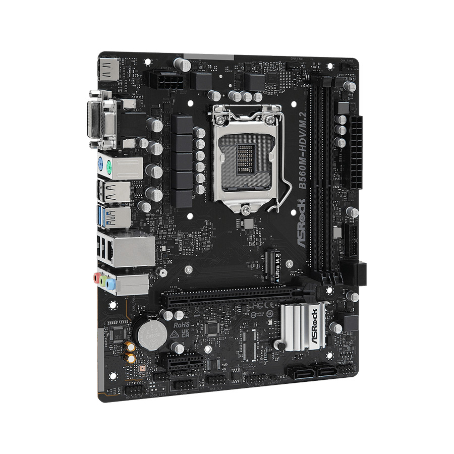 ASRock B560M-HDV/M.2 (LGA1200, B560, DDR4, USB3.2, SATA3)