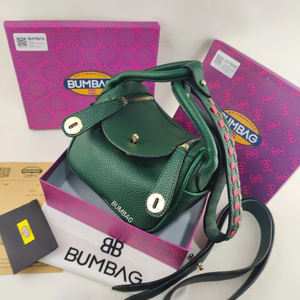 BUMBAG - LINDIE HM FREE BOX - TAS SELEMPANG LIN DY MINI SIZE PREMIUM KODE + DUSTBAG, - READY tas fashion Lind eye theme selempang dan shoulder bag free papaerbag 191554