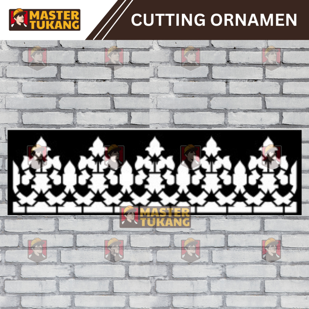 Cutting Plat Besi Hiasan Ornamen Pagar Rumah | Tralis | Railing Tangga