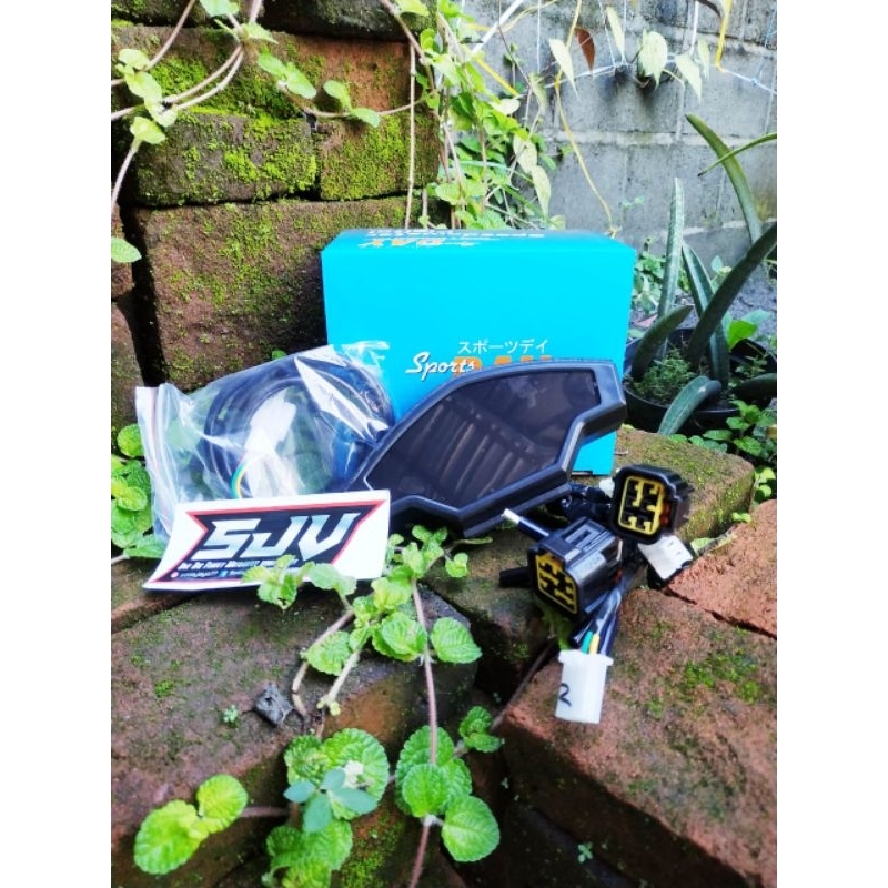 SPEEDOMETER LED MDL GPX MERK DAY SET SOCKET SENSOR LENGKAP TERMURAH