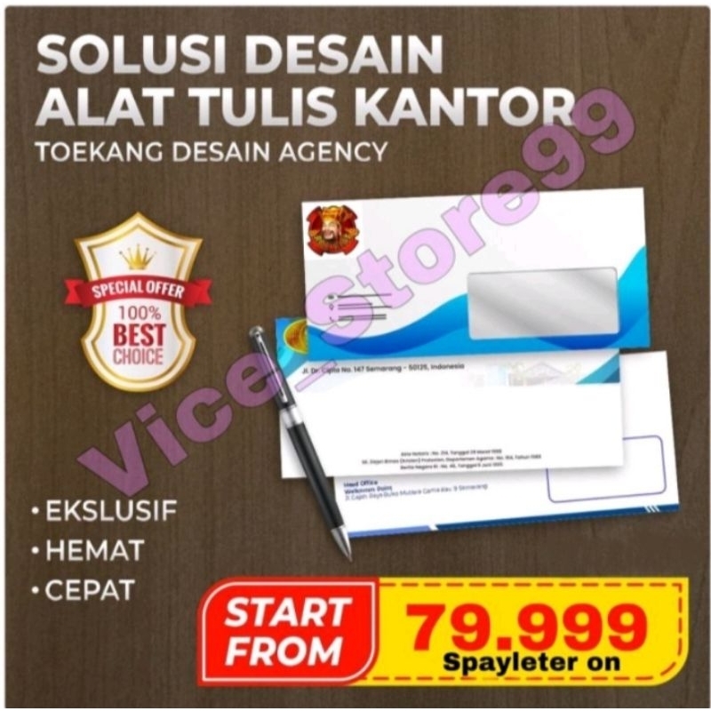 

Jasa Desain Amplop Kop Surat Map Stationery dll