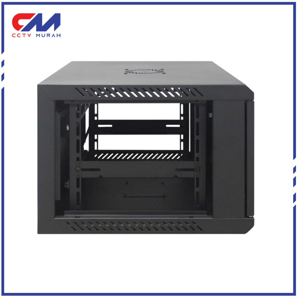 Wallmount Rack Server 6U/Rak Server Ukuran 6U Single Glass Door