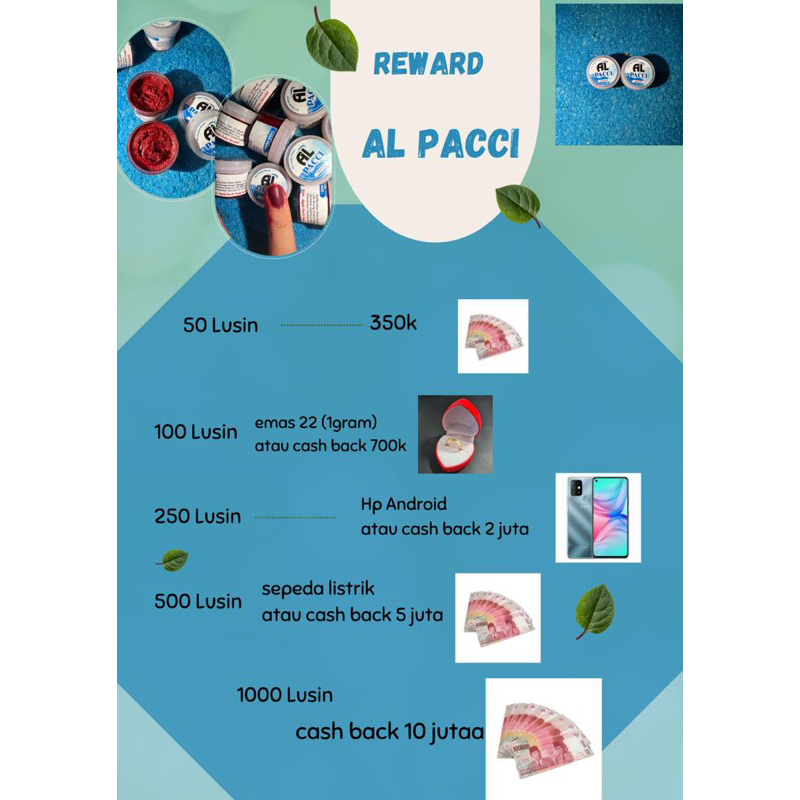 

AL PACCI KANUKUTA TERMURAH !!! 10 Lusin