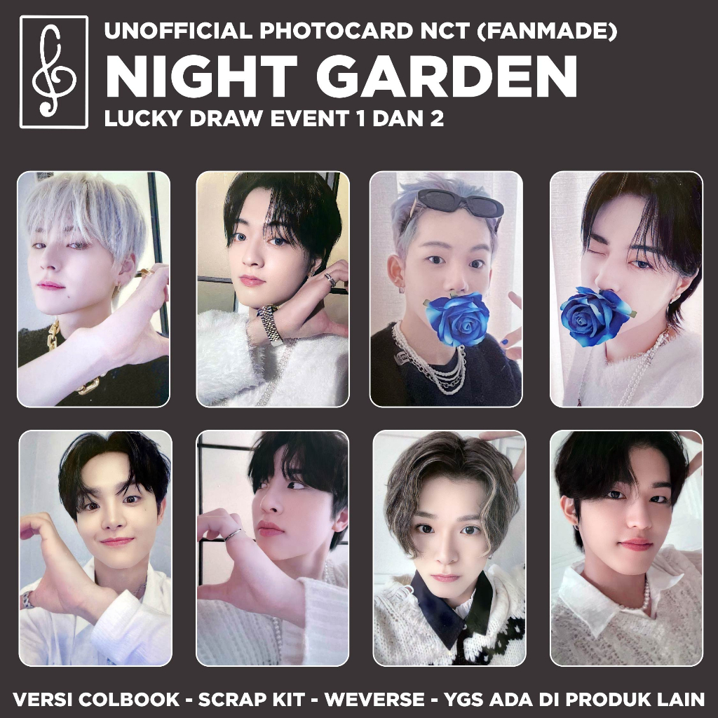 [REPLIKA TREASURE] PHOTOCARD NIGHT GARDEN UNOFFICIAL