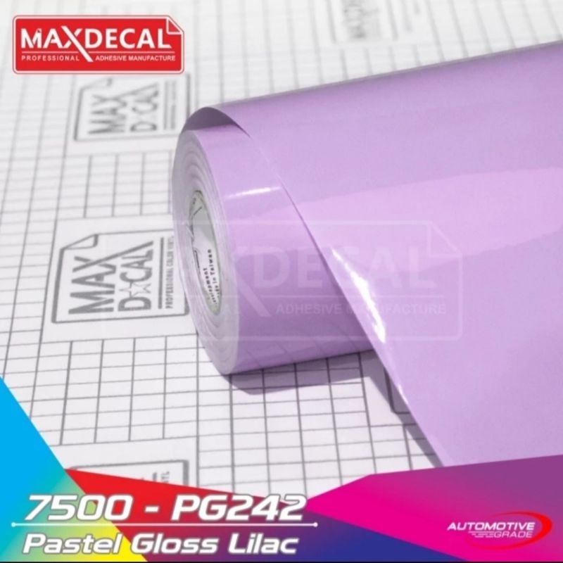 Sticker Maxdecal 7500 PG242 Pastel Gloss Lilac Ungu Lilac Glossy