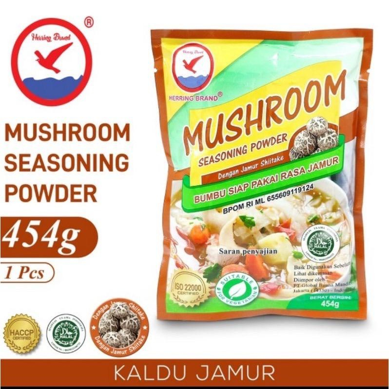 

Kaldu jamur atau bumbu penyedap rasa merek "HERRING" 454gram per 1 pcs