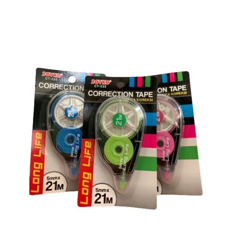 

stipo kertas joyco CT-533 21M/ correction tape/ pita kertas joyco