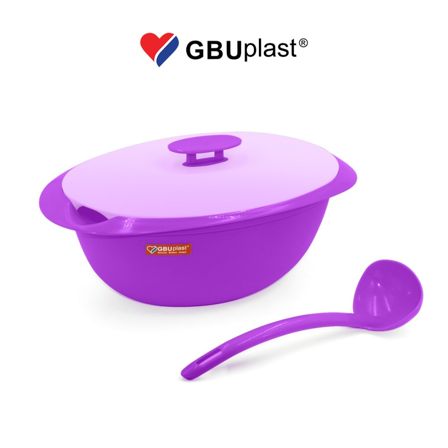 Wadah Set Saji Prasmanan Tempat Saji Sayur Lauk Warna Plastik GBU