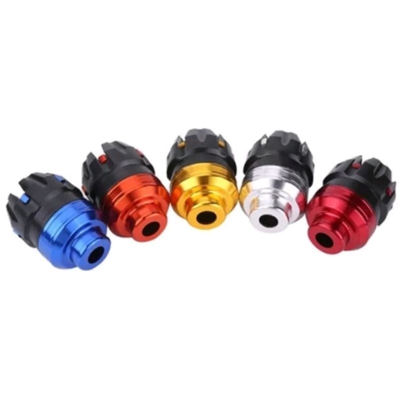 Jalu As Roda Mur/Baut Bandul Depan Motor Variasi Merah, Biru, Putih, Silver, Gold, Hitam