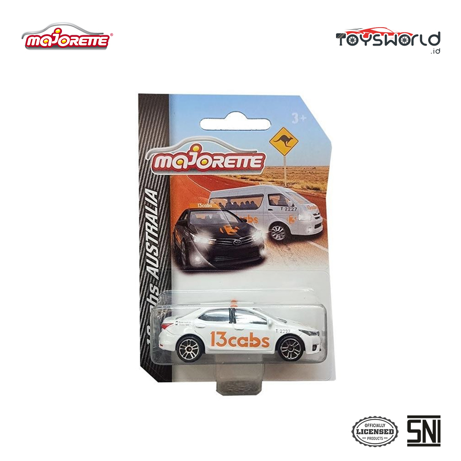 Majorette 13 cabs Australia Toyota Corolla Altis Diecast Putih