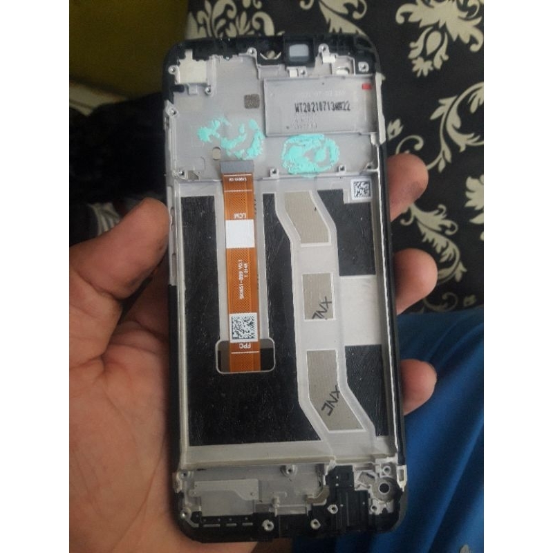 lcd + frame realme c21y copotan