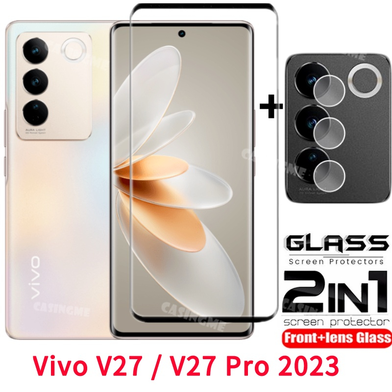 Pelindung Layar Tempered Glass Vivo V27 5G / V27 Pro Vivo V27e Paket 2 in 1