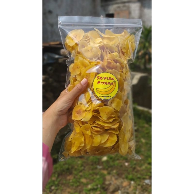 

Sriping Pisang Kepok Jipang/Kripik Pisang Kepok Jipang aneka varian rasa kemasan 400 Gram ~ 1000 Gram.