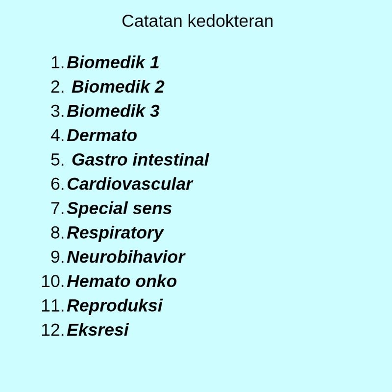 

catatan kedokteran