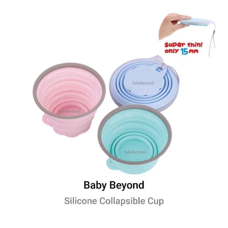 Baby Beyond Silicone Collapsible Cup 350ml / Cangkir Anak Bayi Silikon Lipat