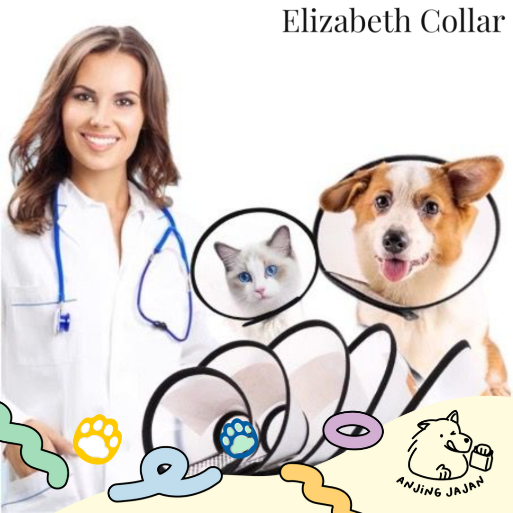 Pet Cone Collar | Collar Penutup Pelindung Leher | Collar Anjing Kucing | Corong Anjing Kucing