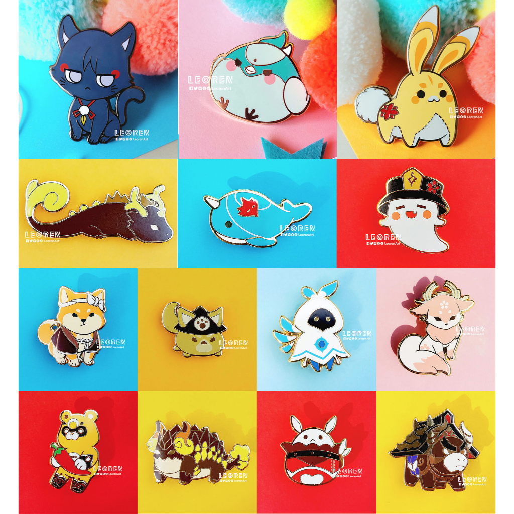 Genshin Impact - Hard Enamel Pin - Genshin Cuties