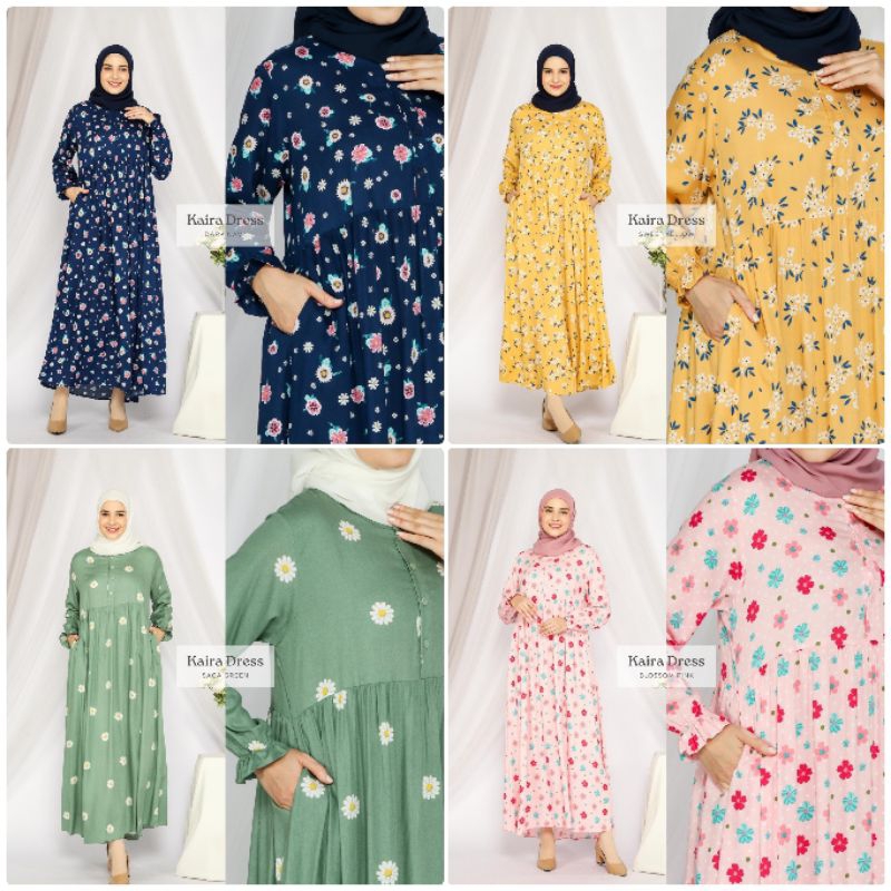 GAMIS RAYON MOTIF / DRESS MOTIF / LONGDRESS BUSUI / GAMIS JUMBO / DRESS KATUN RAYON / KAIRA DRESS