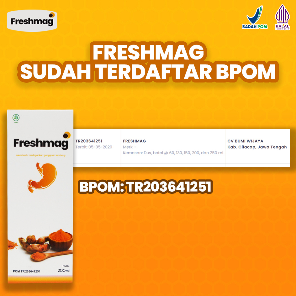 FRESHMAG ASLI ORIGINAL 100% Cara Alami Yang Paling Tepat Untuk Penyakit Maag Gerd Asam Lambung Kronis Cukup Konsumsi Freshmag