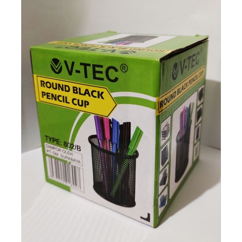 

V-TEC Round Black Pencil Cup (802/B)