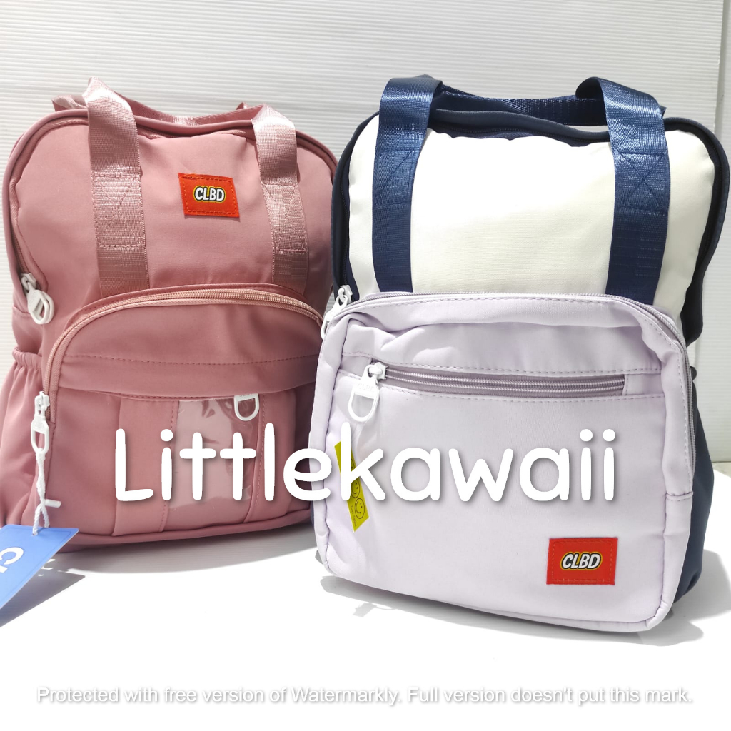 LK/Tas Ransel Laptop Backpack Parasut Tenteng Sekolah Fashion Korean Style Anak Remaja Dewasa Transparan CLBD Import