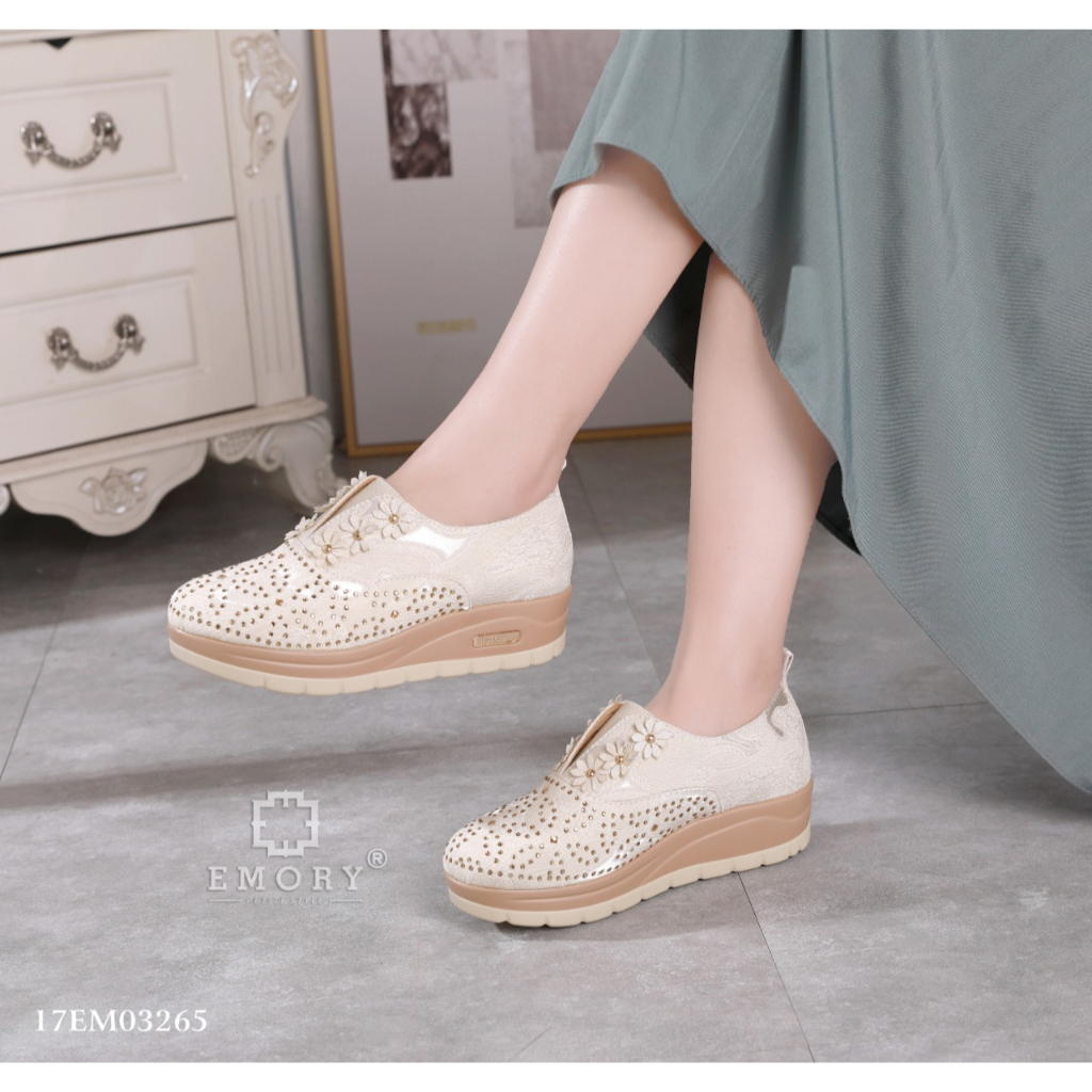 SV - EMORY Zarinna Sepatu Wedges Wanita 17EMO3265