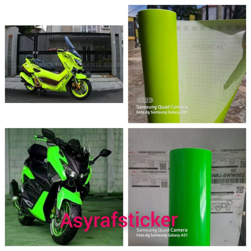 skotlet hijau stabilo stiker skotlite stabilo kuning lemon sticker skotlet motor otomotif warna stab