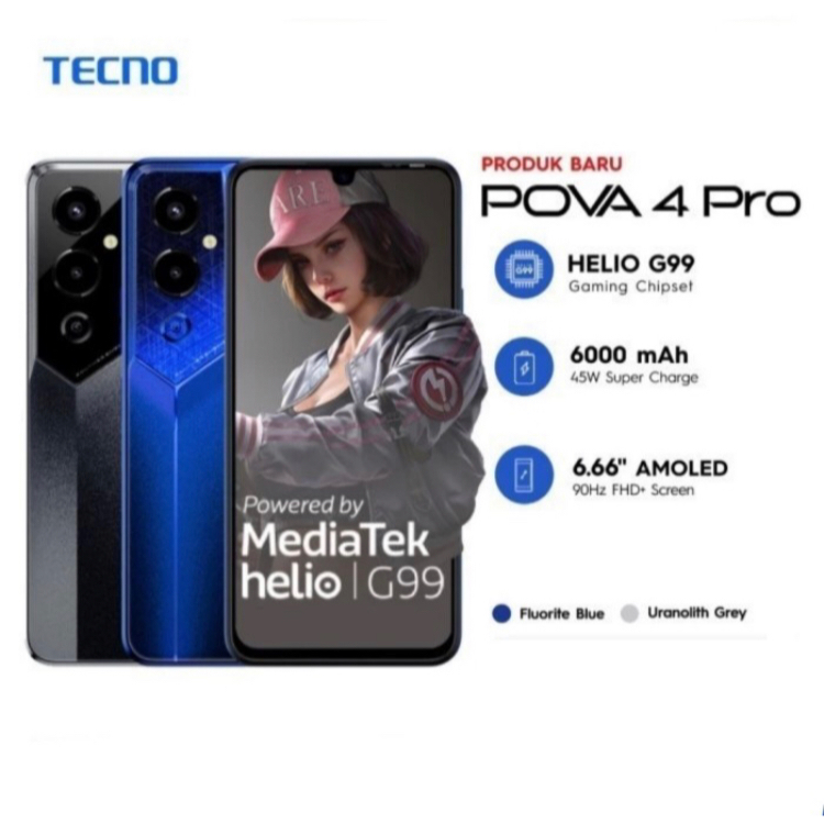 TECNO POVA 4 PRO NFC 8/128 - 8/256 GB GARANSI RESMI