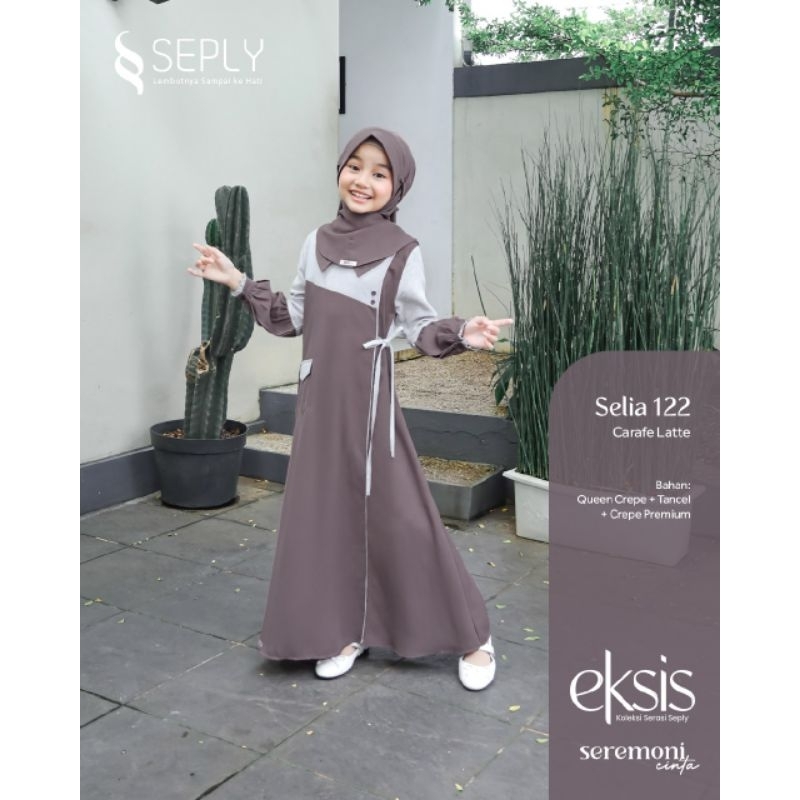 Gamis Anak SEPLY SELIA 122 CARAFE LATTE | EKSIS 200 CARAFE LATTE