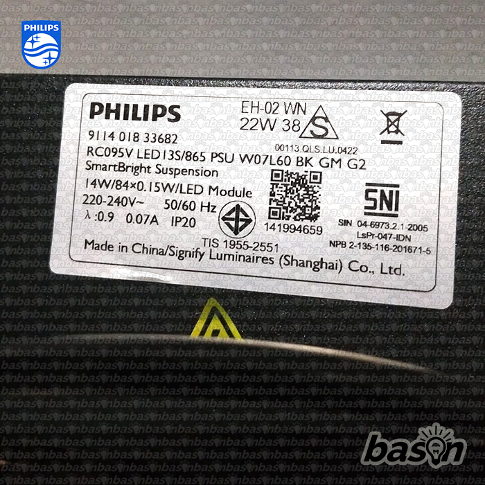 PHILIPS RC095V 14W W07L60 1300lm - SmartBright LED Suspension