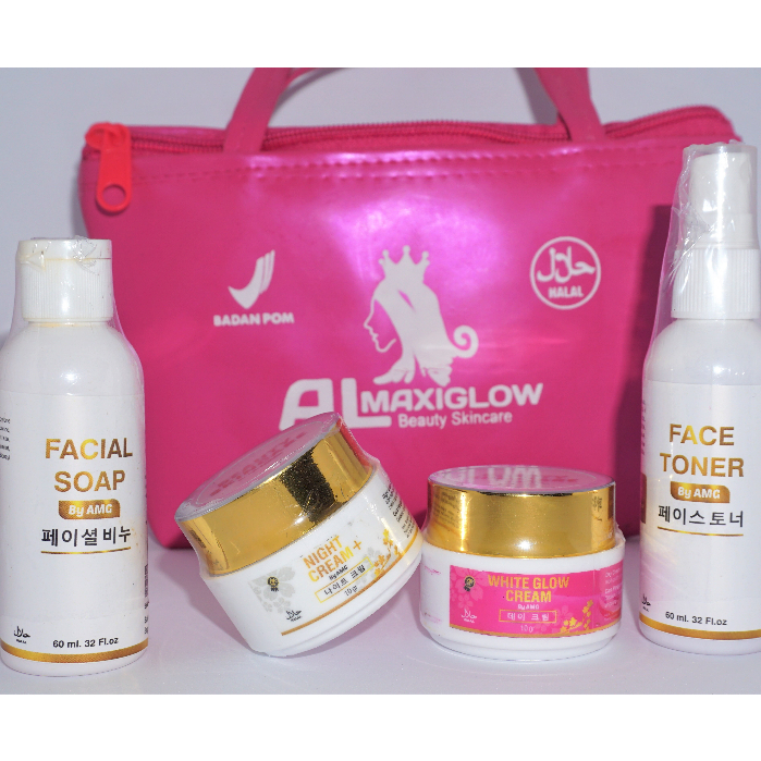 Paket Skincare AL MAXI GLOW ORIGINAL Whitening glow/ Instan brightening