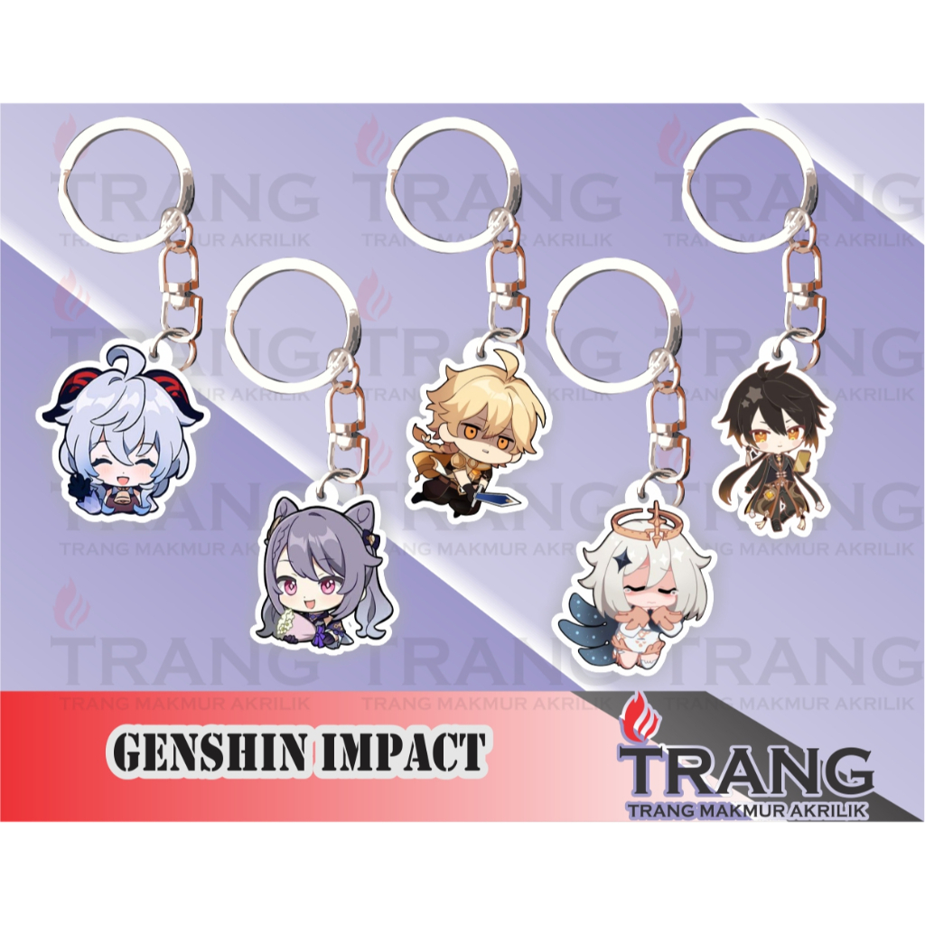 Gantungan Kunci Akrilik Genshin Impact/Acrylic Keychain Genshin Impact
