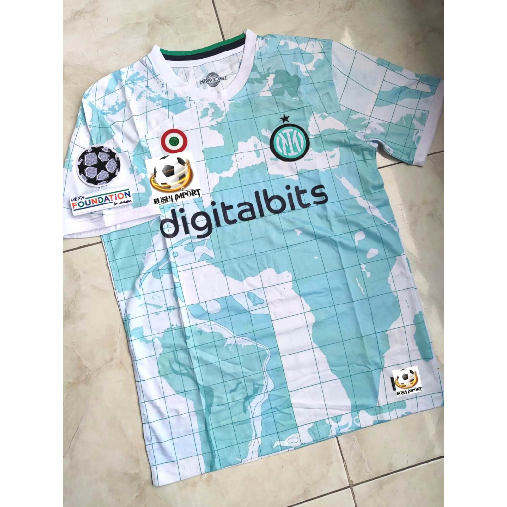 Jersey Baju Bola Inter Away Full Patch 2022 2023 Grade Ori