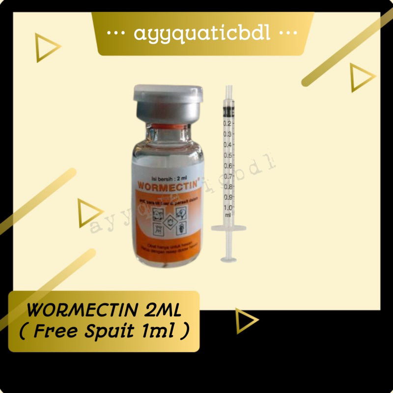 WORMECTIN 2ML - Obat Hewan Anti Jamur Cacing Parasit Kucing Anjing