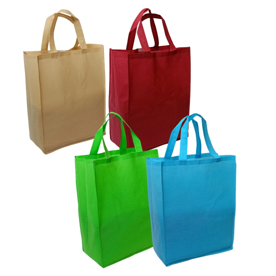 Shopping Bag 12 Pcs Tas Belanja 30x15x38Cm Spunbond