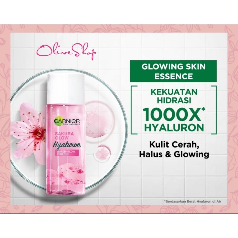 OliveShop ❤️ Garnier Sakura Glow Hyaluron Water Glow Essence 100ml Serum