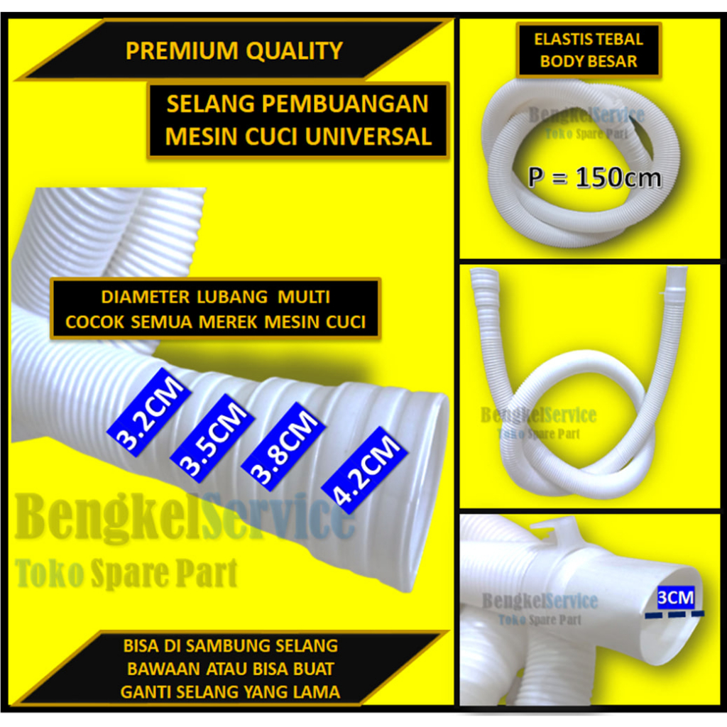 Selang Mesin Cuci | Selang Pembuangan Selang Air Mesin Cuci