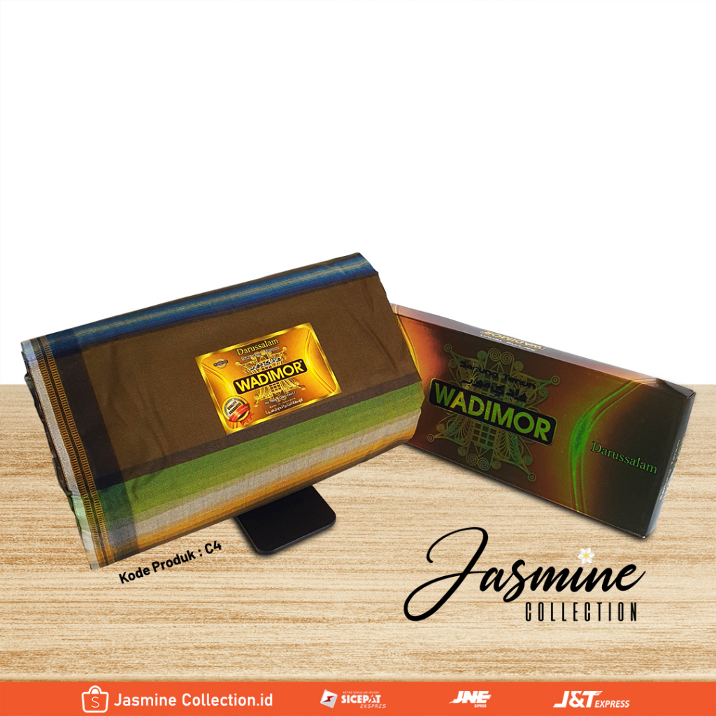 WADIMOR Sarung Tenun - Coklat (C4) + Dus