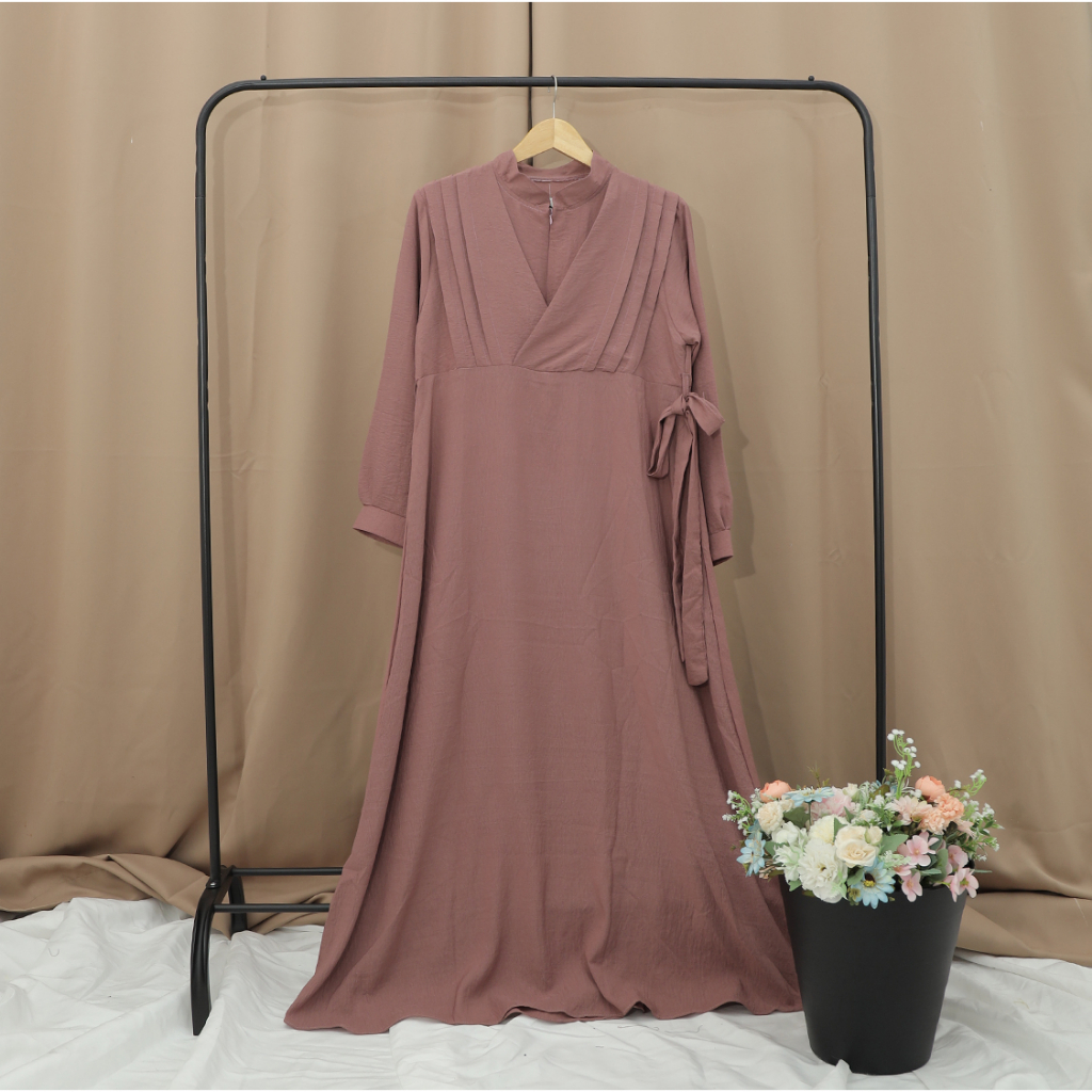 Gamis Polos Muslimah Terbaru // Gamis Safira // Gamis Lebaran Terbaru 2023