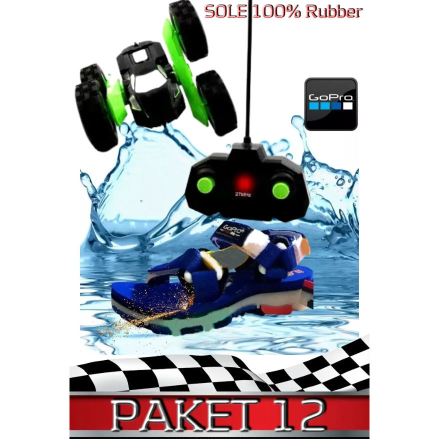 Sandal Gunung Anak LED 19-37 Berhadiah Mobil RC Sandal Gunung Anak LAMPU Sandal LED SendalAnak Gopro