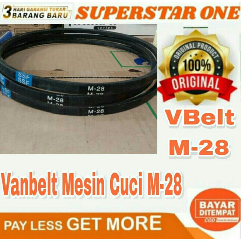 Fan V-belt M-28 Mesin cuci V-belt M28