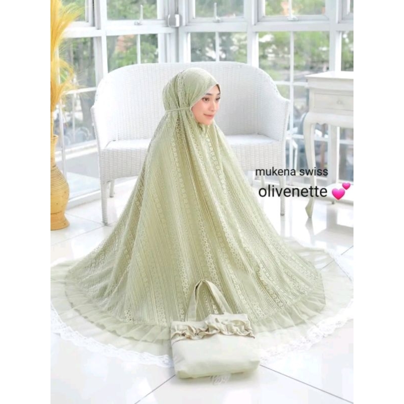 mukena swis dalanova ready stok