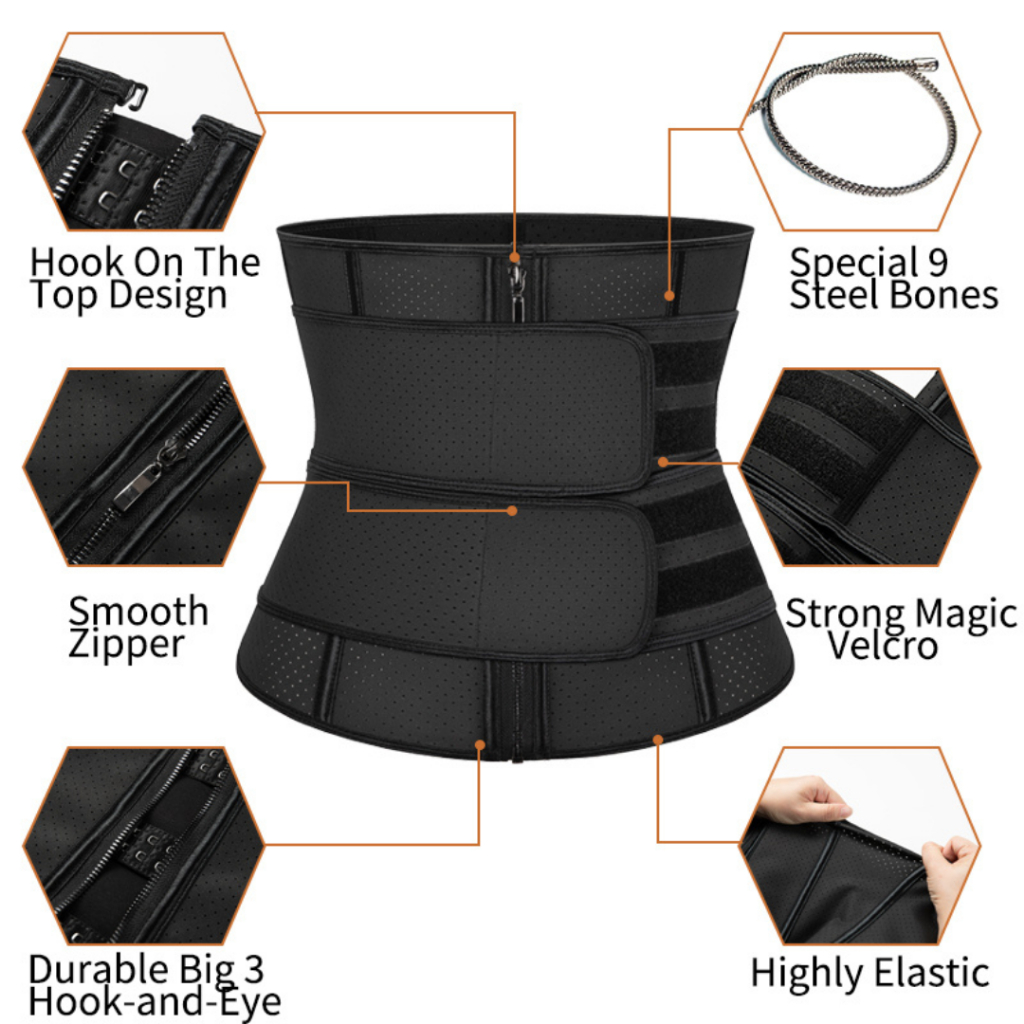 BEST PRODUK !!! KORSET PELANGSING PERUT WAIST TRIMMERS BELT PENGECIL PERUT PRIA DAN WANITA