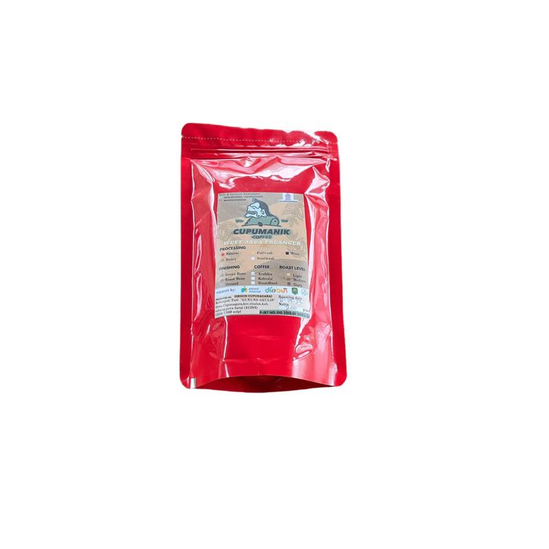 

NATURAL Roastbean arabika cupumanik 200gram