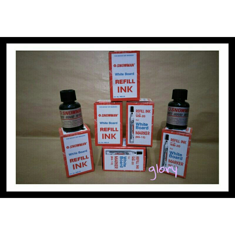 

Tinta Spidol SNOWMAN White Board/ Reffil Spidol Papan Tulis SNOWMAN