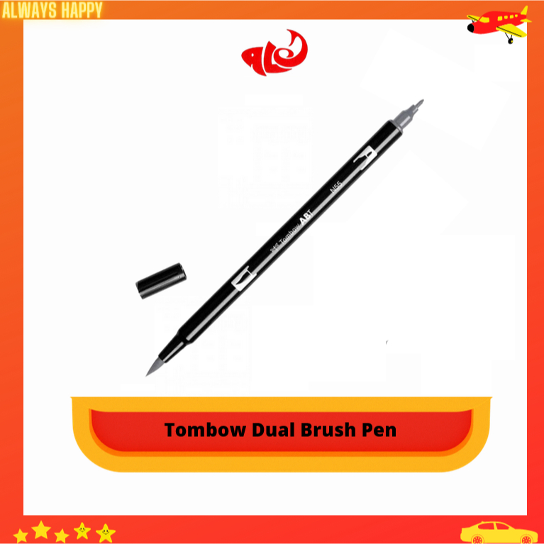 

ABT Tombow Dual Brush Pen Art Maker N55 Cool Gray 7 Pen Murah